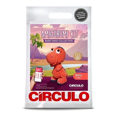 Circulo Amigurumi Kit - Baby T-Rex 1 Circulo Amigurumi Kit - Baby T-Rex
