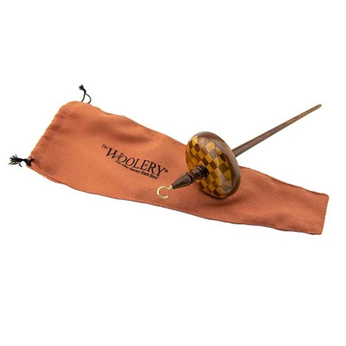 Woolery Premium Drop Spindle - Checkerboard 3 Woolery Premium Drop Spindle - Checkerboard - Image 3