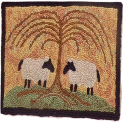 Punch Needle Kit - Grazing Twin Sheep