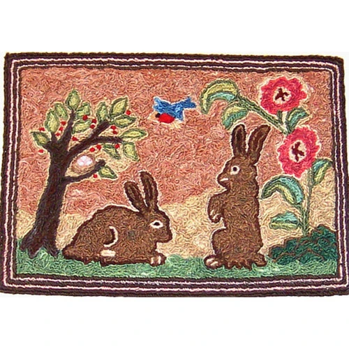 Punch Needle Kit - Springtime Rabbits 1 Punch Needle Kit - Springtime Rabbits