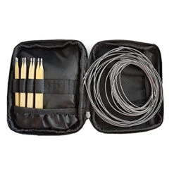 Kollage Square Interchangeable Gold Edition Knitting Needle Set 6 Kollage Square Interchangeable Gold Edition Knitting Needle Set -Clover Sales KOL GOLDc 06812.1683995507