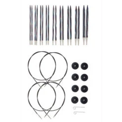 Interchangeable Foursquare Majestic Circular Knitting Needle Set