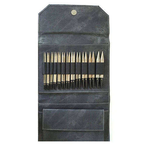 LYKKE 5" Interchangeable Knitting Needle Set - Grey Denim 1 LYKKE 5" Interchangeable Knitting Needle Set - Grey Denim