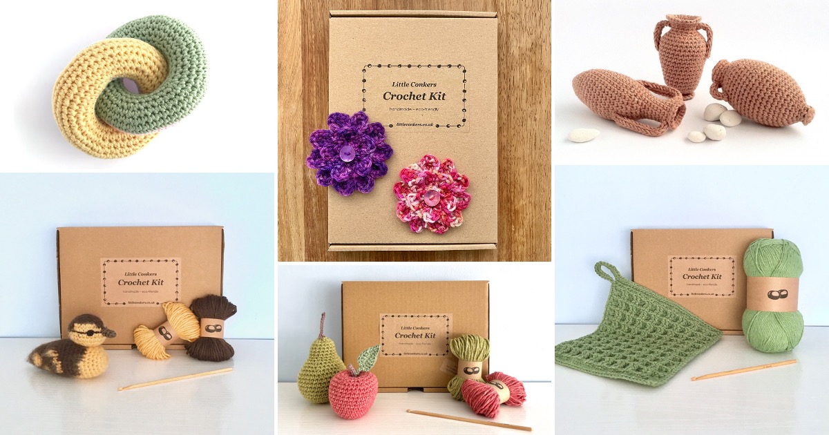Clover Sales -Clover Sales Little Conkers Crochet Kits Social Summer