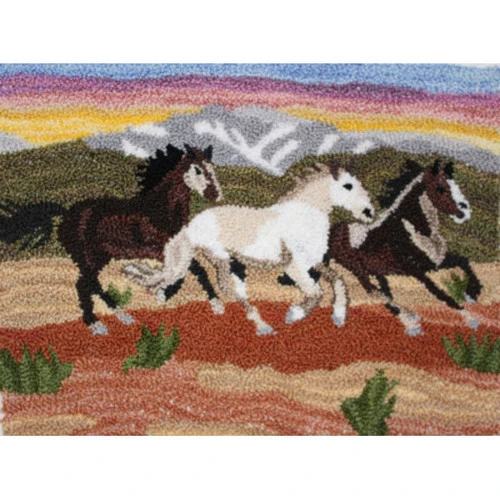 Punch Needle Kit - 3 Colorado Horses 1 Punch Needle Kit - 3 Colorado Horses