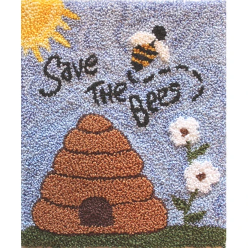 Punch Needle Kit - Save The Bees 1 Punch Needle Kit - Save The Bees