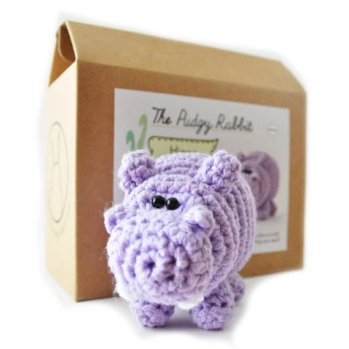 The Pudgy Rabbit Crochet Kit - Hippo 2 The Pudgy Rabbit Crochet Kit - Hippo - Image 2