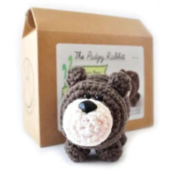 The Pudgy Rabbit Crochet Kit - Mini Bear 5 The Pudgy Rabbit Crochet Kit - Mini Bear -Clover Sales TPR SQ1274505 62076.1679148134