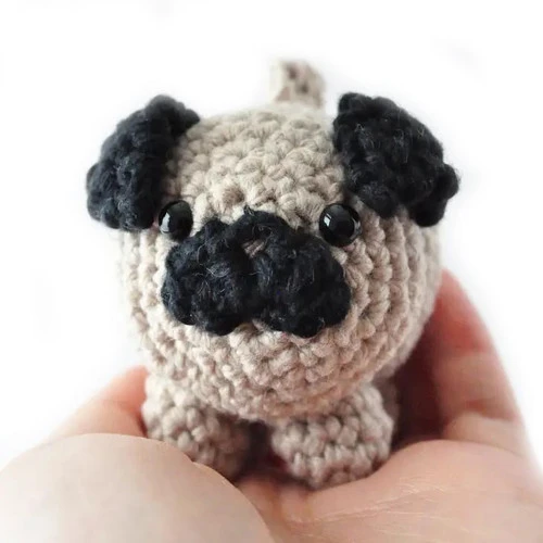 The Pudgy Rabbit Crochet Kit - Pug 1 The Pudgy Rabbit Crochet Kit - Pug